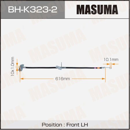 Brake hose Masuma, BH-K323-2