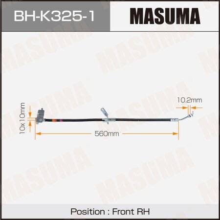Brake hose Masuma, BH-K325-1