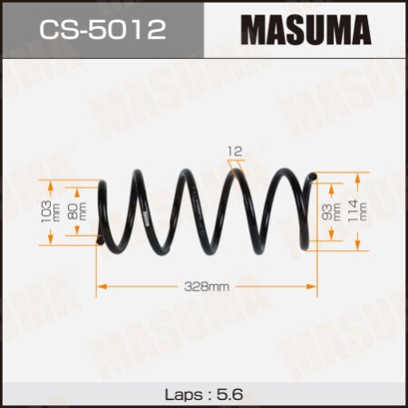 Coil spring Masuma, CS-5012