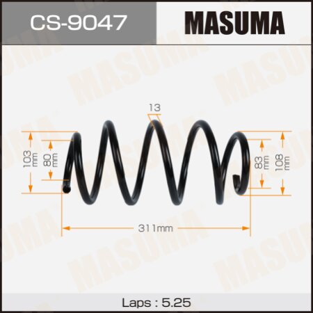 Coil spring Masuma, CS-9047