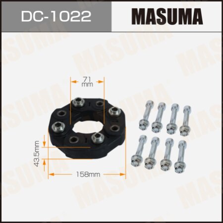 Cardan transmission coupling Masuma, DC-1022