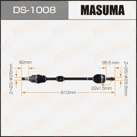 Drive shaft Masuma, DS-1008