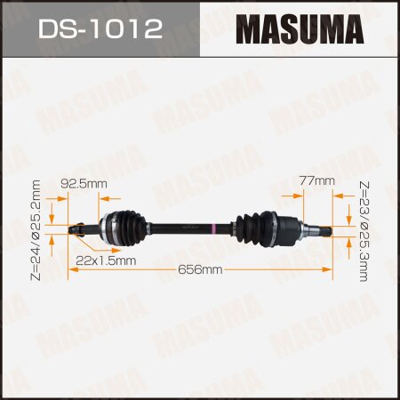 Drive shaft Masuma, DS-1012