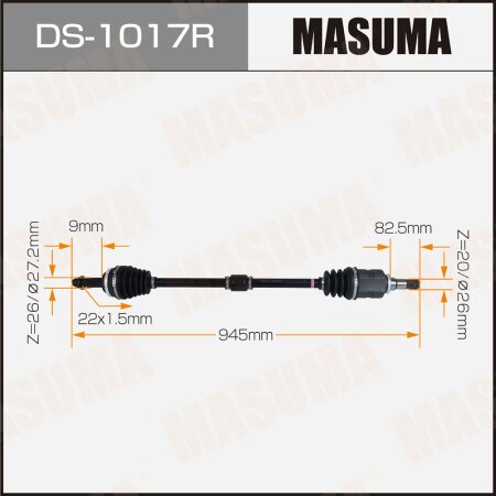 Drive shaft Masuma, DS-1017R