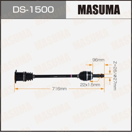 Drive shaft Masuma, DS-1500