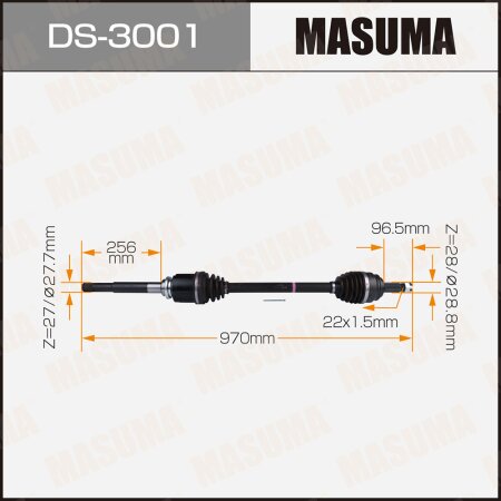 Drive shaft Masuma, DS-3001