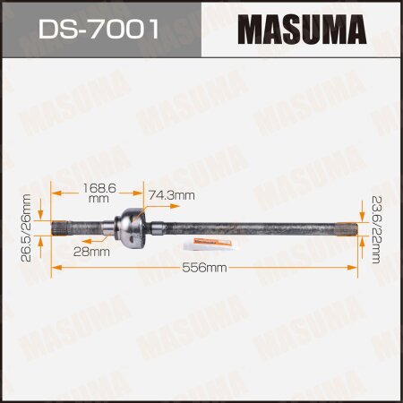 Drive shaft Masuma, DS-7001