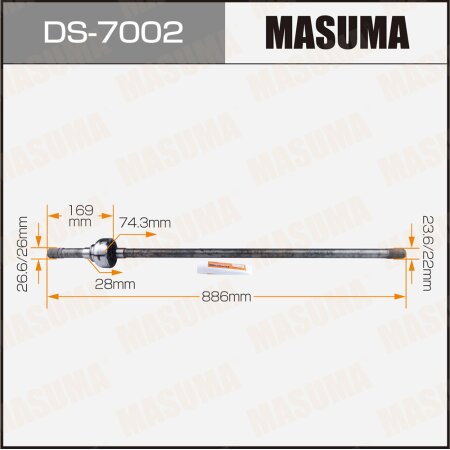 Drive shaft Masuma, DS-7002