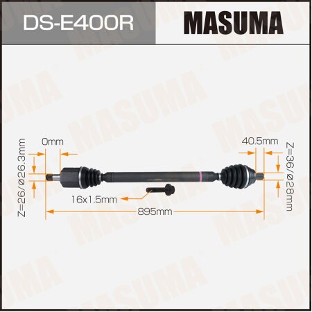 Drive shaft Masuma, DS-E400R
