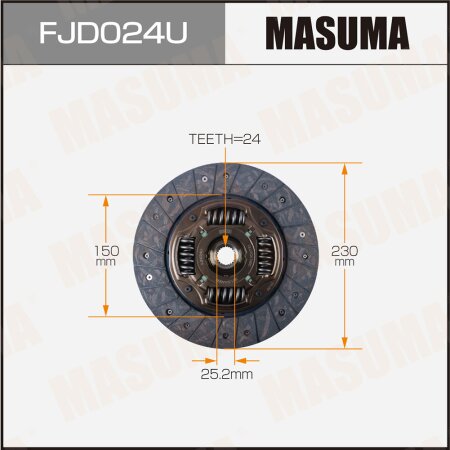 Clutch disc Masuma, FJD024U