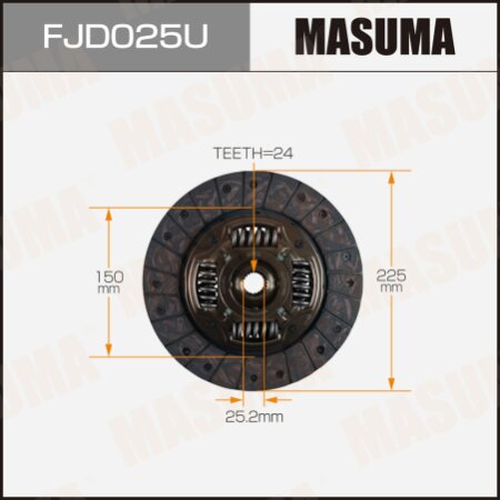 Clutch disc Masuma, FJD025U