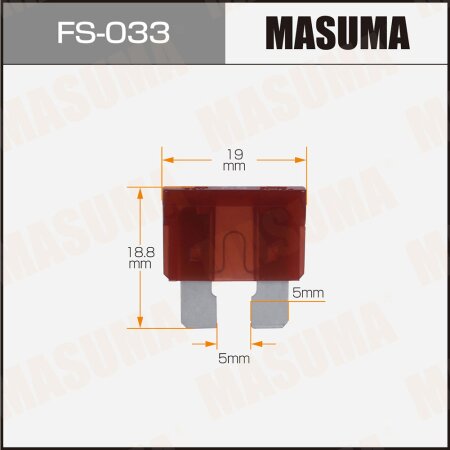 Car fuse Masuma standard 7.5A, FS-033