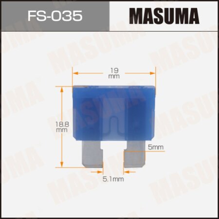 Car fuse Masuma standard 15A, FS-035