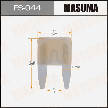 Car fuse Masuma mini 25A, FS-044