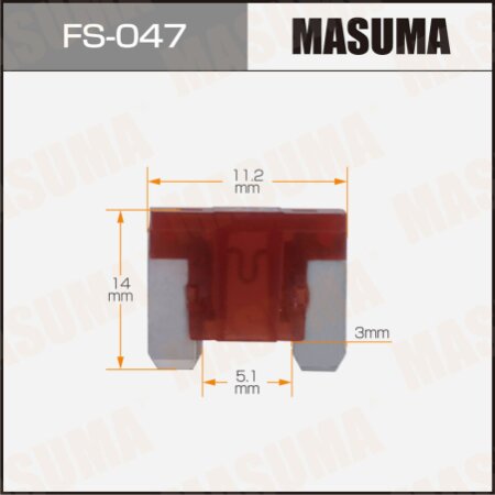 Car fuse Masuma low profile micro 7.5A, FS-047