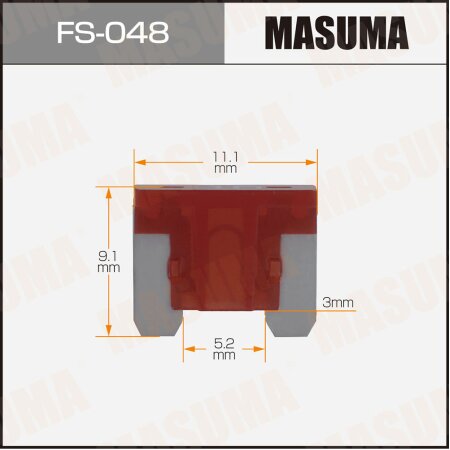 Car fuse Masuma low profile micro 10A, FS-048