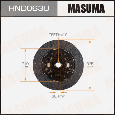 Clutch disc Masuma, HND063U