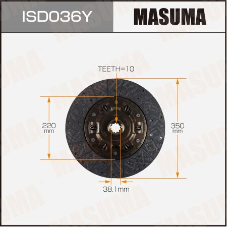 Clutch disc Masuma, ISD036Y