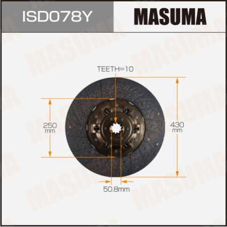 Clutch disc Masuma, ISD078Y