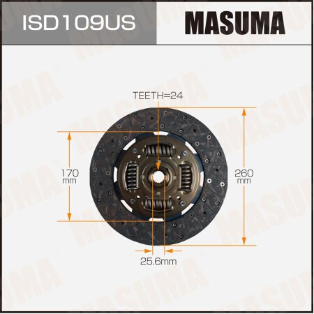 Clutch disc Masuma, ISD109US