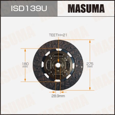 Clutch disc Masuma, ISD139U