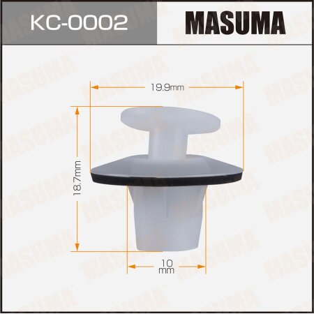 Retainer clip Masuma plastic, KC-0002