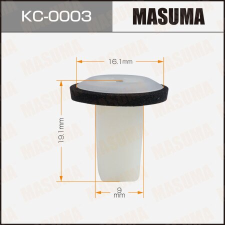 Retainer clip Masuma plastic, KC-0003