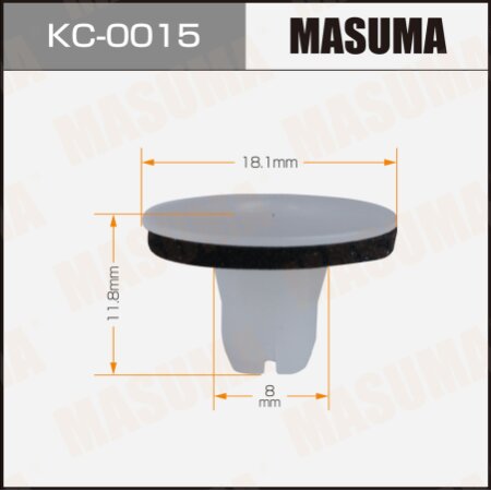 Retainer clip Masuma plastic, KC-0015