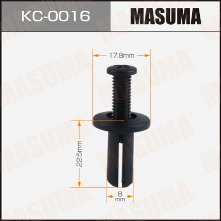 Retainer clip Masuma plastic, KC-0016