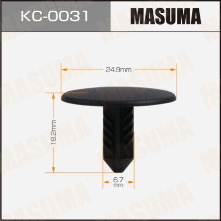 Retainer clip Masuma plastic, KC-0031