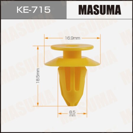 Retainer clip Masuma plastic, KE-715