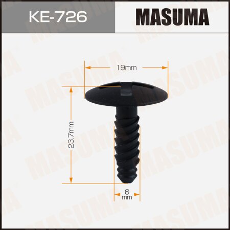 Retainer clip Masuma plastic, KE-726