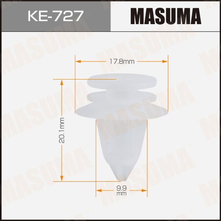 Retainer clip Masuma plastic, KE-727