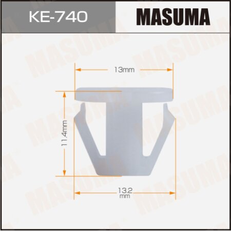 Retainer clip Masuma plastic, KE-740
