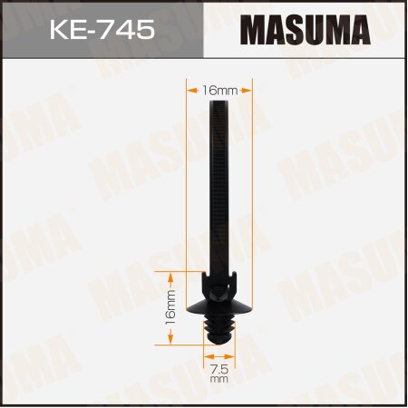 Retainer clip Masuma plastic, KE-745
