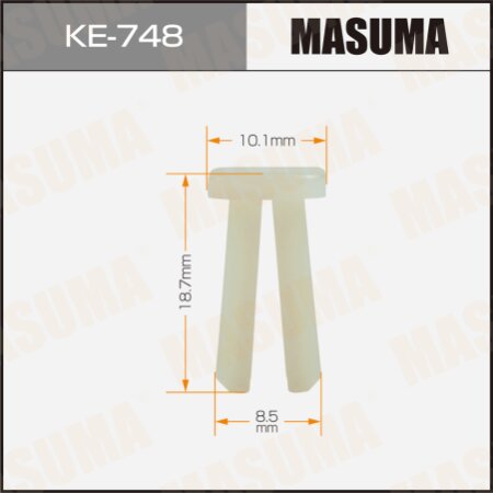 Retainer clip Masuma plastic, KE-748