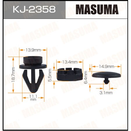 Retainer clip Masuma plastic, KJ-2358