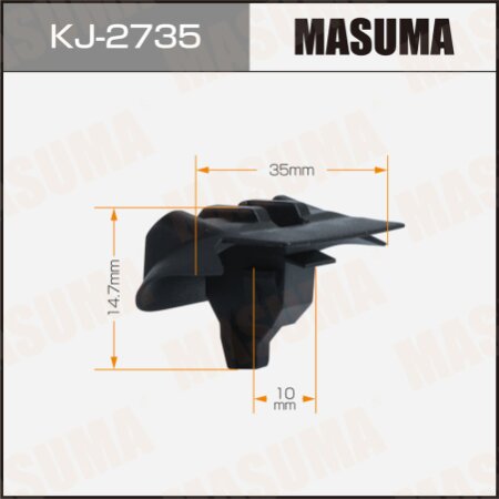 Retainer clip Masuma plastic, KJ-2735