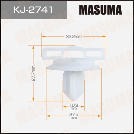 Retainer clip Masuma plastic, KJ-2741