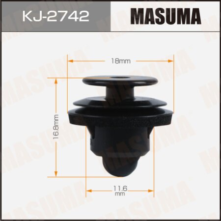 Retainer clip Masuma plastic, KJ-2742