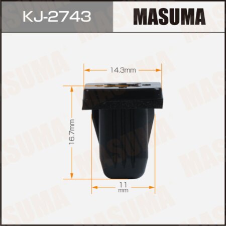 Retainer clip Masuma plastic, KJ-2743