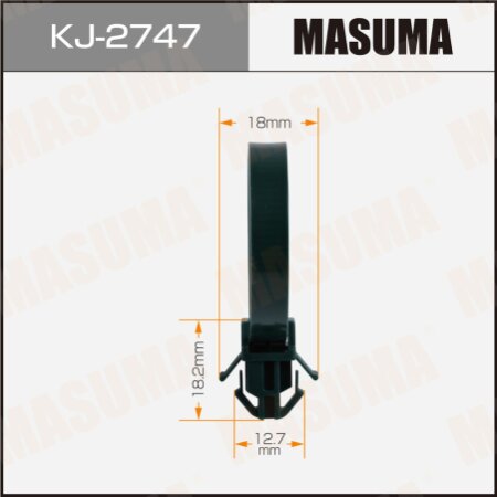 Retainer clip Masuma plastic, KJ-2747