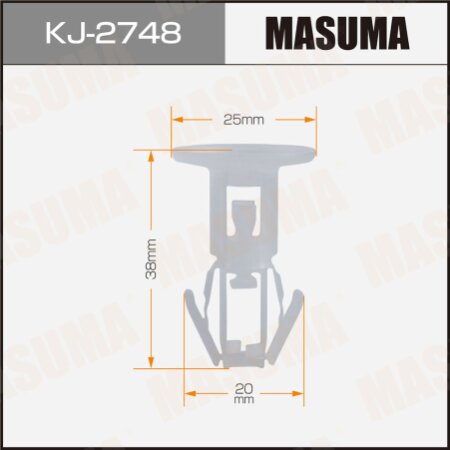 Retainer clip Masuma plastic, KJ-2748