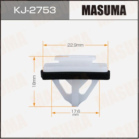 Retainer clip Masuma plastic, KJ-2753