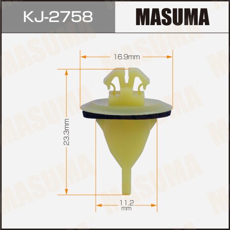 Retainer clip Masuma plastic, KJ-2758
