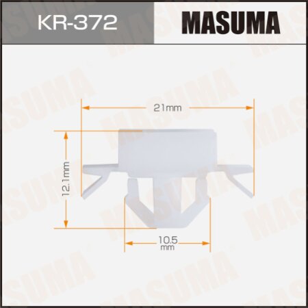 Retainer clip Masuma plastic, KR-372