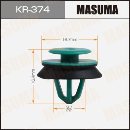 Retainer clip Masuma plastic, KR-374