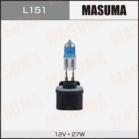 Halogen headlight bulb Masuma H27W/2112V 27W SUPER WHITE, L151