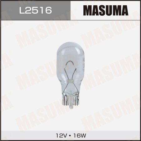 Bulb Masuma W16W (W2.1x9.5d, T15/T16) 12V 16W, L2516