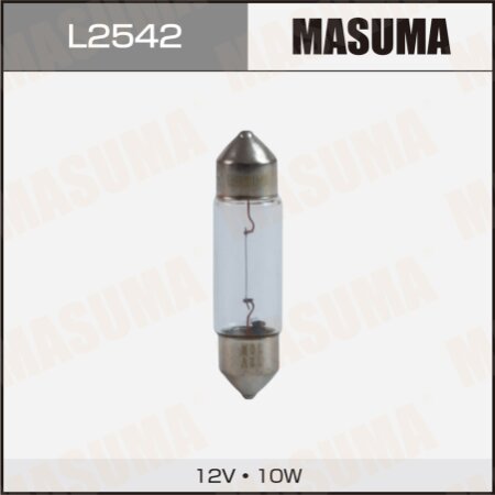 Bulb Masuma Festoon C10W (SV8,5, T10x37) 12V 10W, L2542